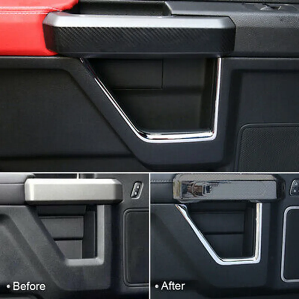 

ABS Cover Accessories Door Car F150 F-150 For Ford Front + Rear Inner 2015-2020
