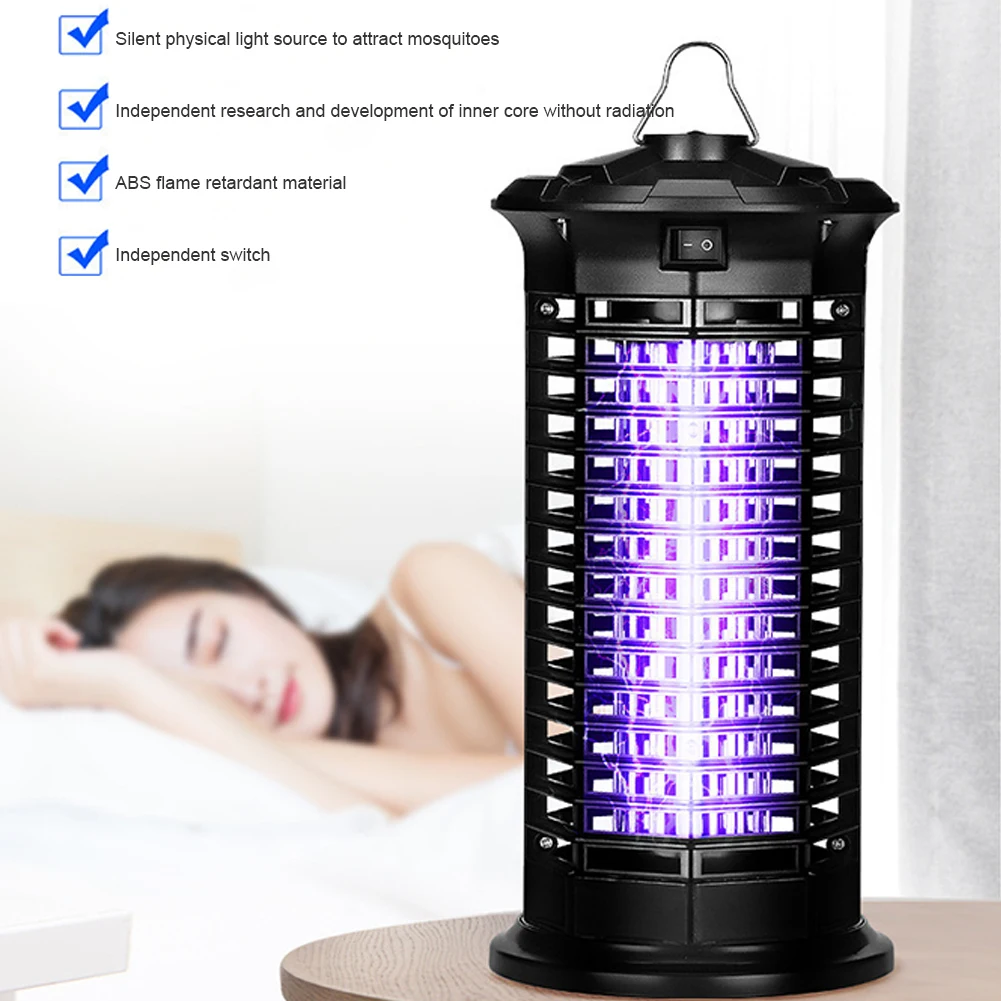 

Portable Electric LED Mosquito Insect Killer Lamp Fly Bug Killer Anti Mosquito Repellent LED Light Mute Mosquito Trap Lamp