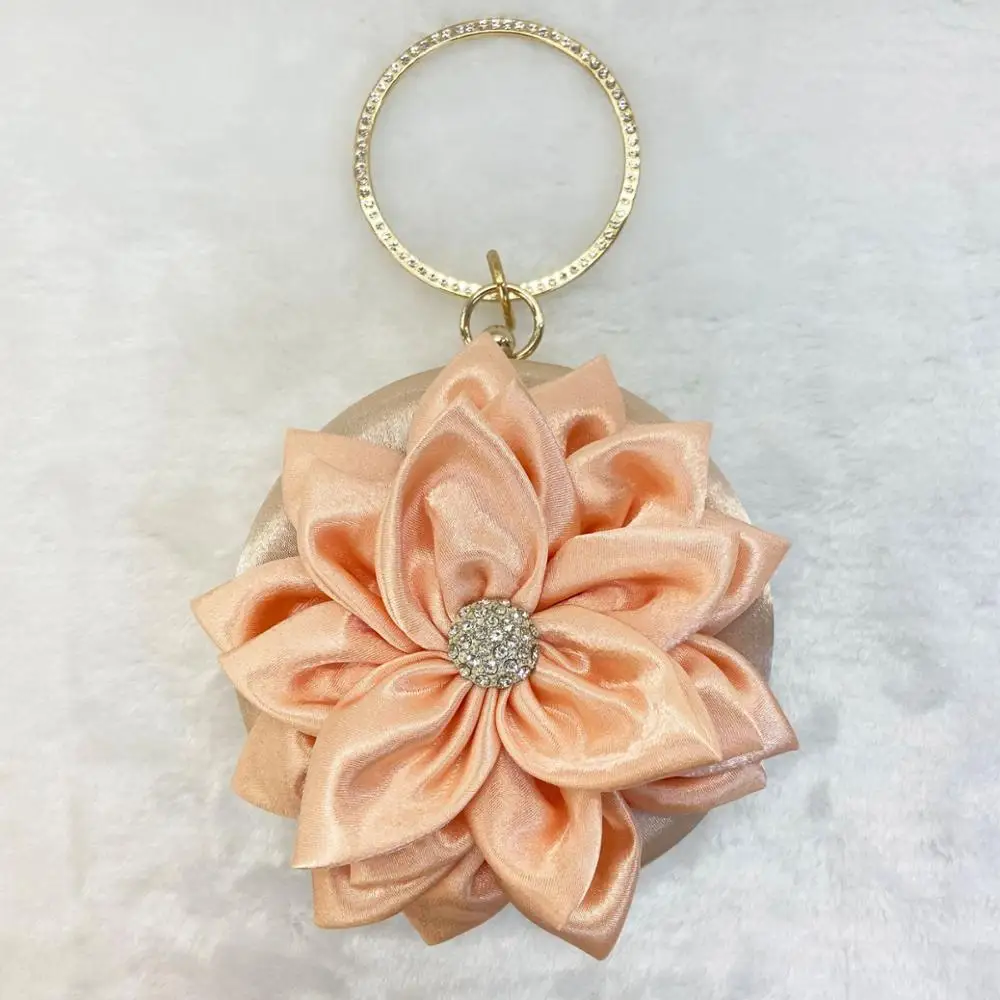 

YD Fashion Women Evening Bag Party Versatile Clutch Bags Big Flower Decoration Diamond Ladies Purse Elegant Women's Handbags