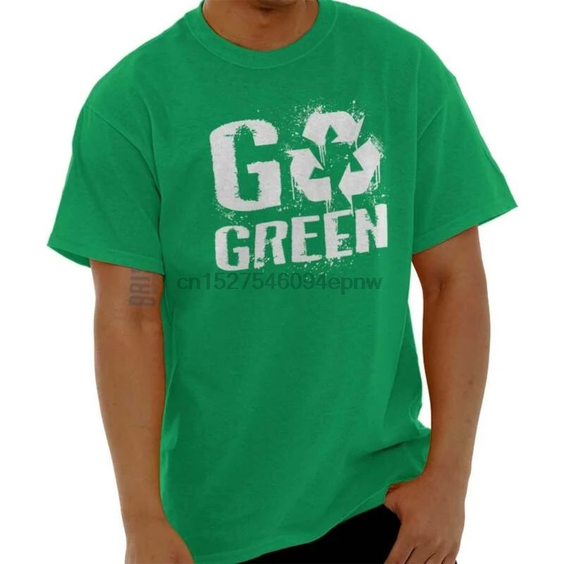 Go Green Recycle рубашка сохранить планету Земля день крутой подарок Милая футболка| |