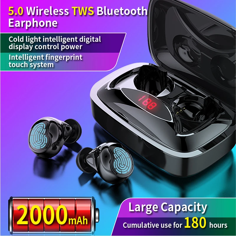 TWS с сенсорным управлением Bluetooth V5.0 бинауральные наушники aptx без потерь с шумоподавлением Беспроводные наушники 10h время прослушивания музыки - Цвет: 06