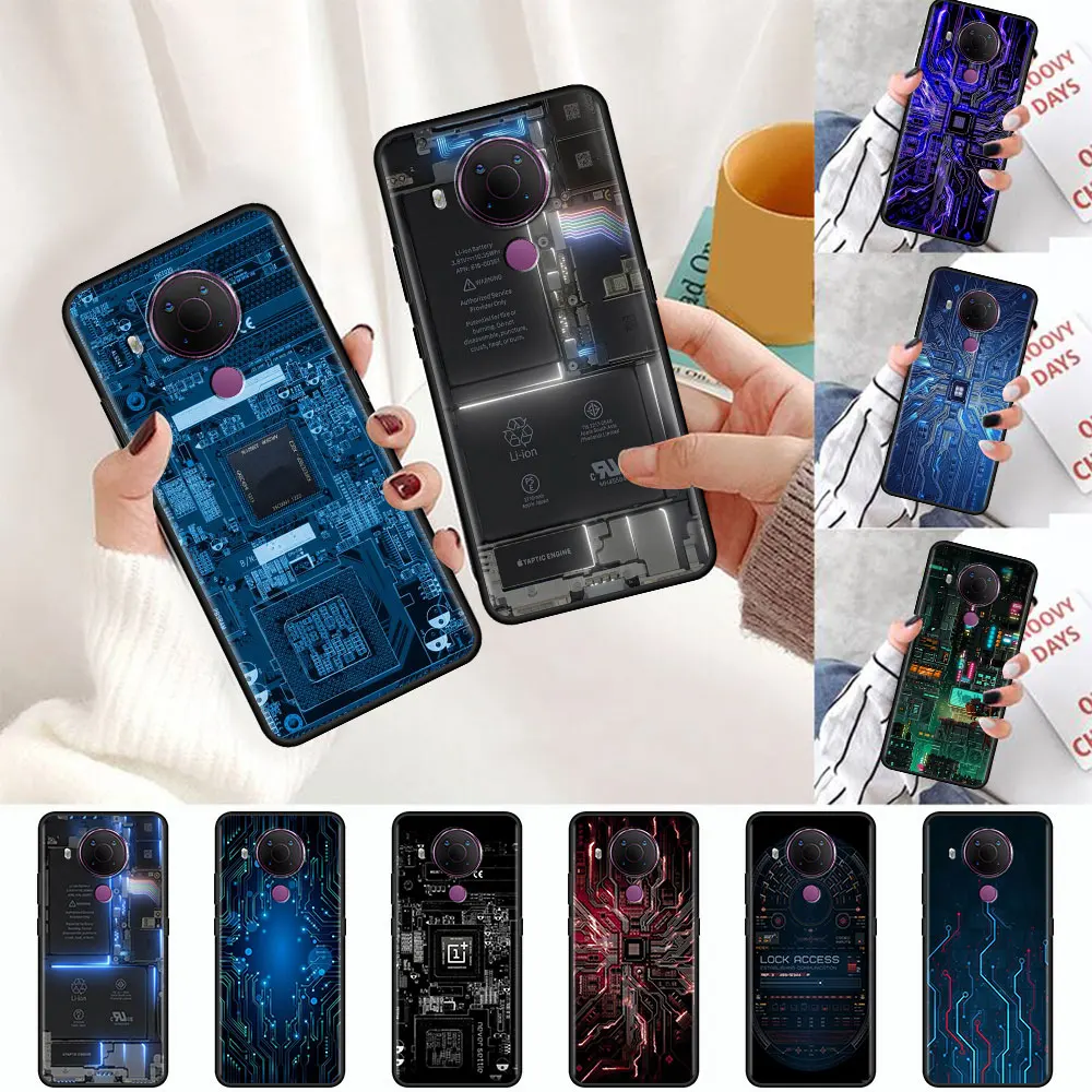 

Phone Case Inside Electronics Very Cool for Nokia 7.2 3.4 5.4 5.3 2.3 2.4 2.2 G10 8.3 5G 4.2 X10 3.2 1.3 1.4 X20 C3 TPU Cover