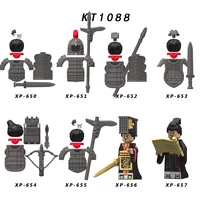 21pcs kt1088 qin empire ancient war soldiers action figure helmet armor accessories building blocks brick toys for children