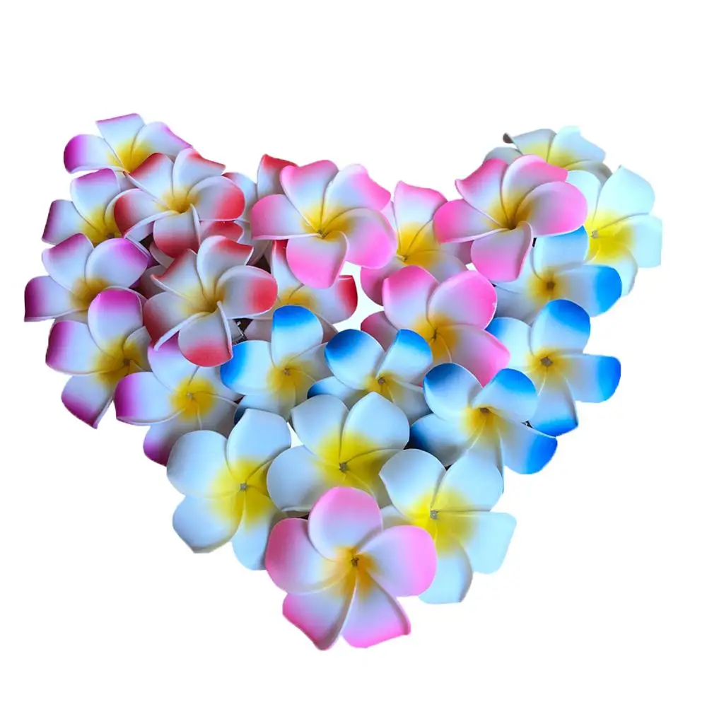 

Из 2 предметов пены Гавайская Плюмерия заколки цветок жасмина свадебные аксессуары для волос заколки для волос для женщин пляж