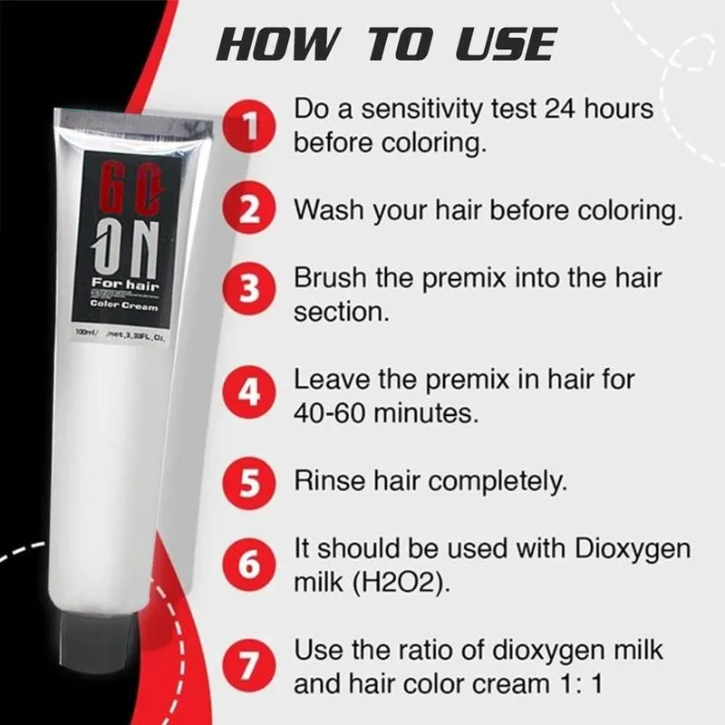

100ml Gray Hair Dye Cream Nature Permanent Light Grey Silver Unisex Hair Dye Color Cream Punk Style Hair Beauty Tool