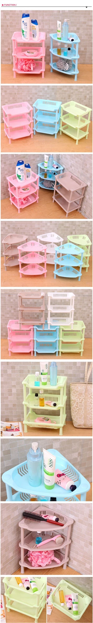 Bathroom Shelf Organizer Corner Shelf Caddy Bathroom Plastic Corner Shelf Shower Storage Shampoo Holder Kitchen Storage Rack