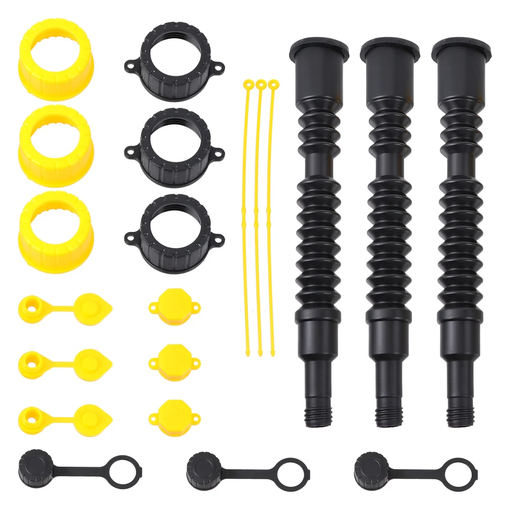 

3 Sets Gas Spouts Replacement Practical Long Can Fuel Tank Nozzle