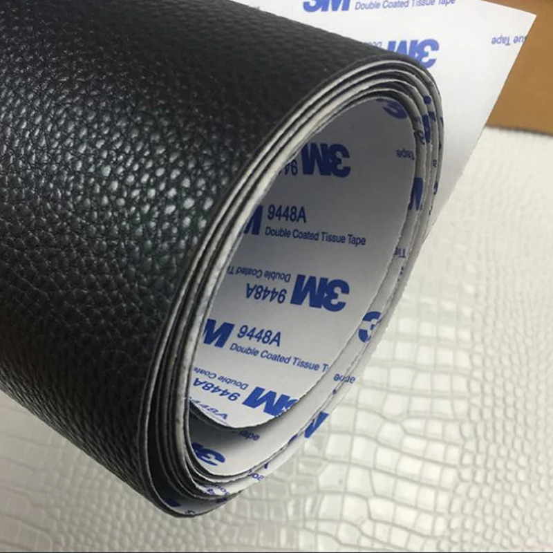 Самоклеящиеся нашивки из искусственной кожи с зернистой фактурой 20x120 см большие