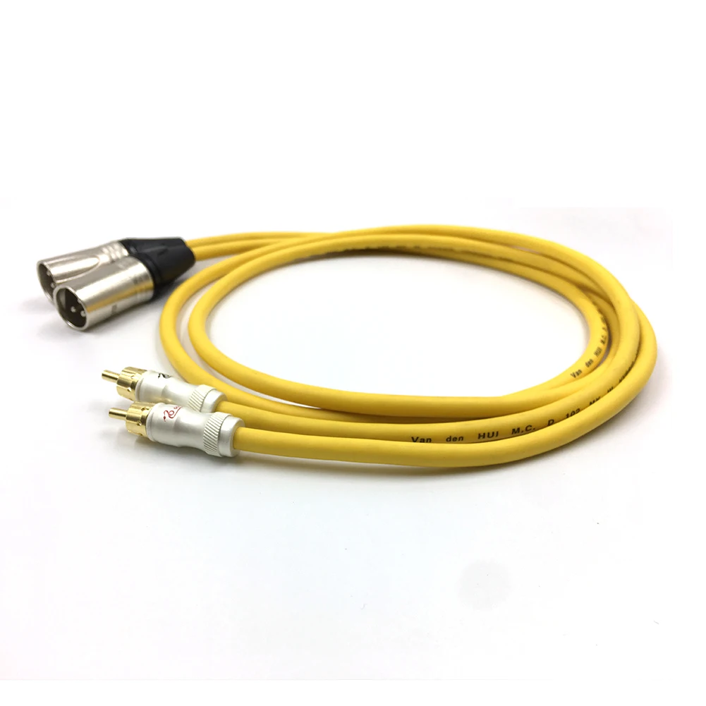 Hi-fi стерео аудио кабель двойной RCA папа на XLR 2 разъем для подключения микрофона