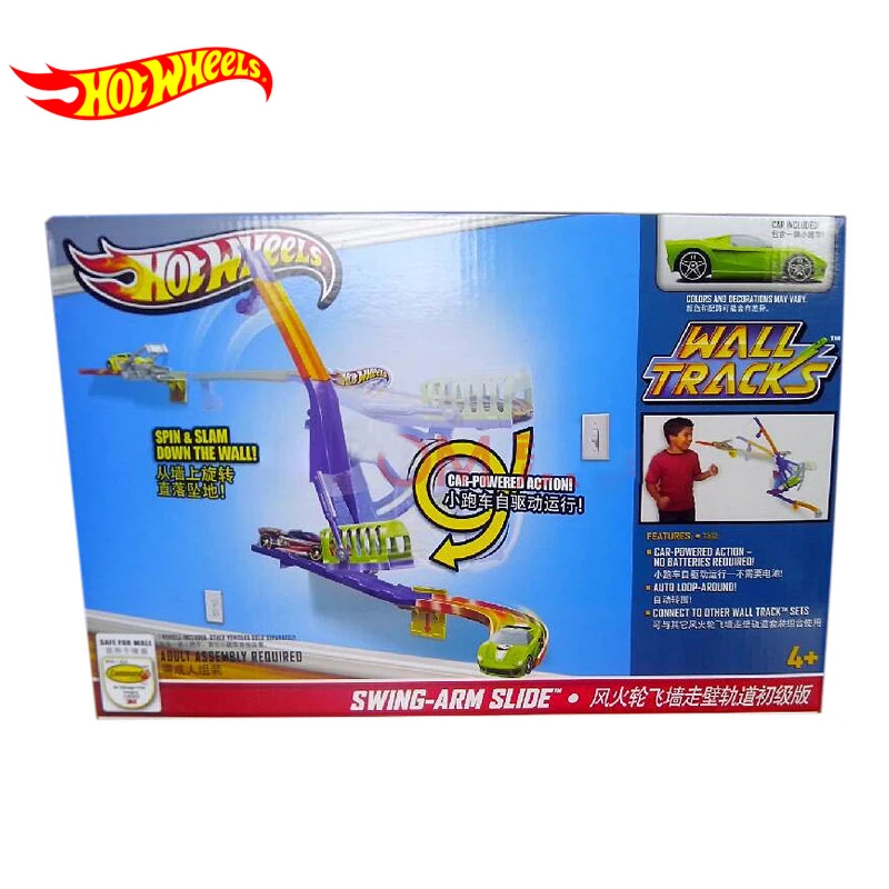 Hotwheels настенные треки инерционная горка первичный мини крутой популярный