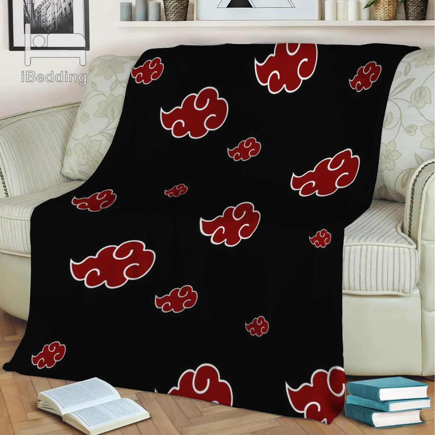 

Cartoon32'inchs Red Cloud Flanell Decke Gedruckt Quilts Weiche Decke für Sofa Bett Weichen Druck auf Nachfrage Dropshipping