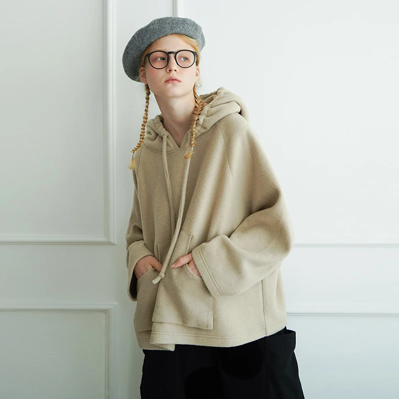 Imakokoni хаки с капюшоном оригинальный дизайн Японская спортивная и свободная