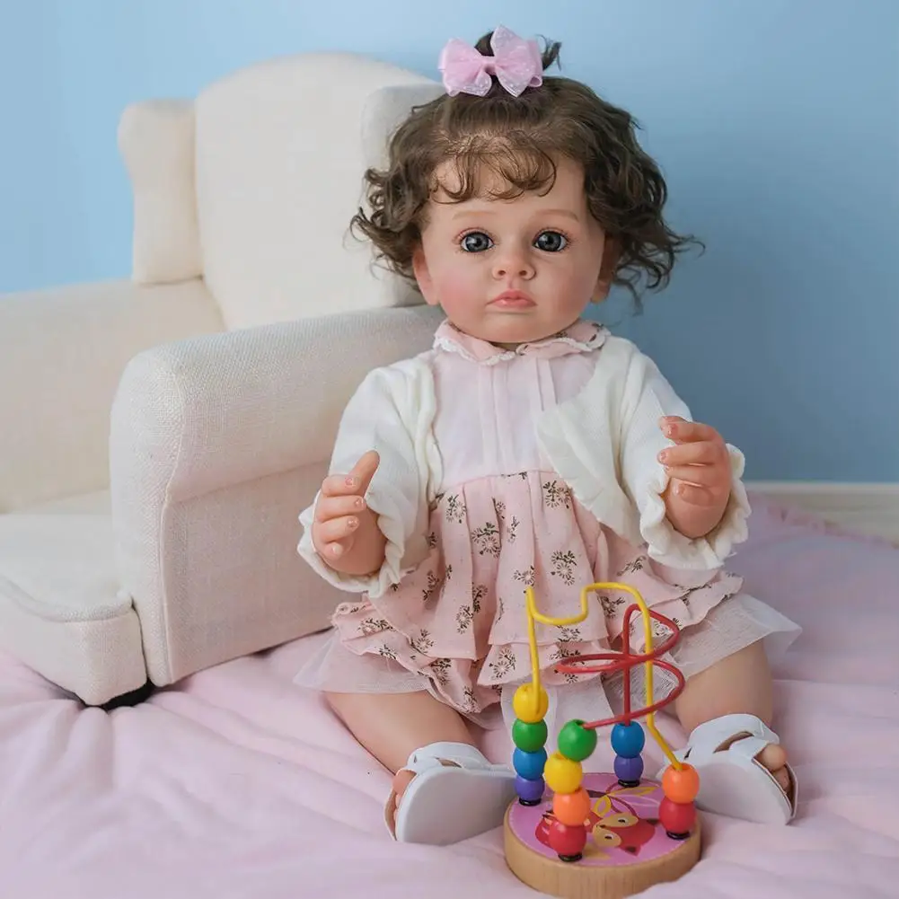 

55cm Lifelike Full Body Silicone Soft Real Reborn Child Tutti 3d Genesis Rooted Hair Skin Painting With Handmade 100% X1y3