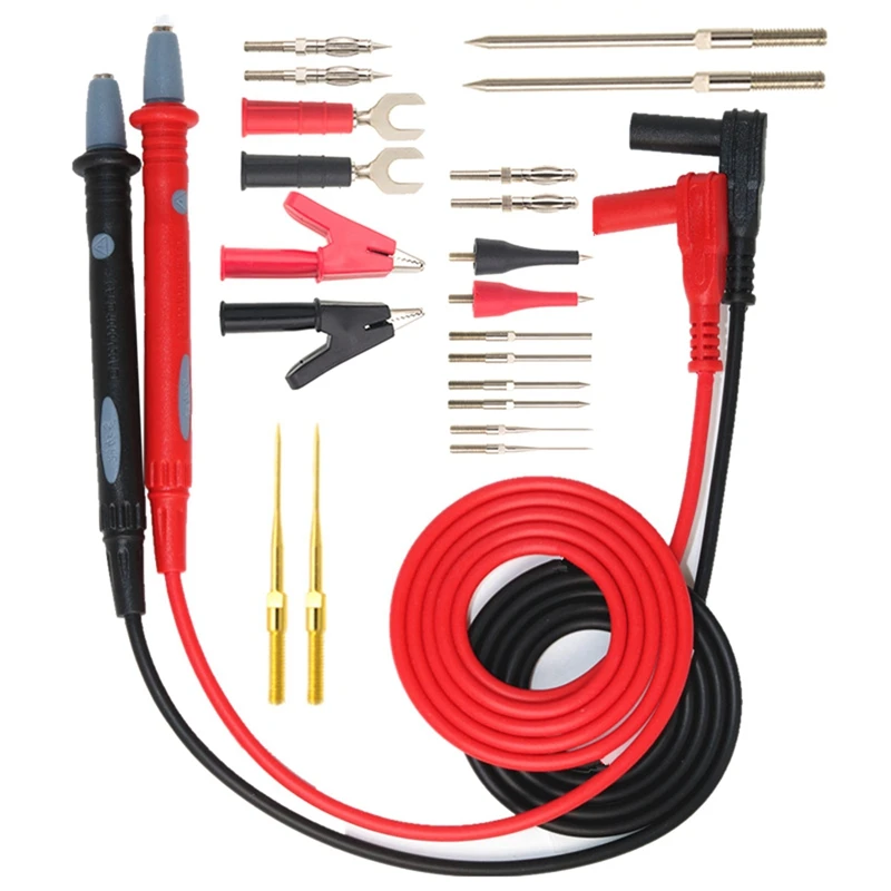 

Multi-Function Needle Change Combination Set Silicone Meter Lead Wire Digital Multimeter Lead Wire Meter Rod Wire