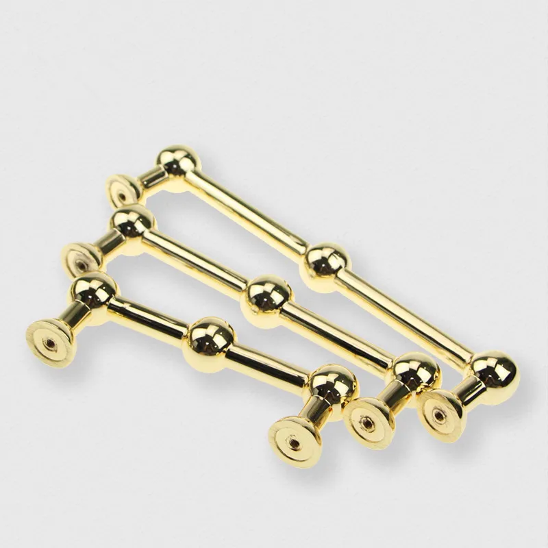 Кухонные ручки для шкафа Золотая современная ручка мебели искусственный сплав