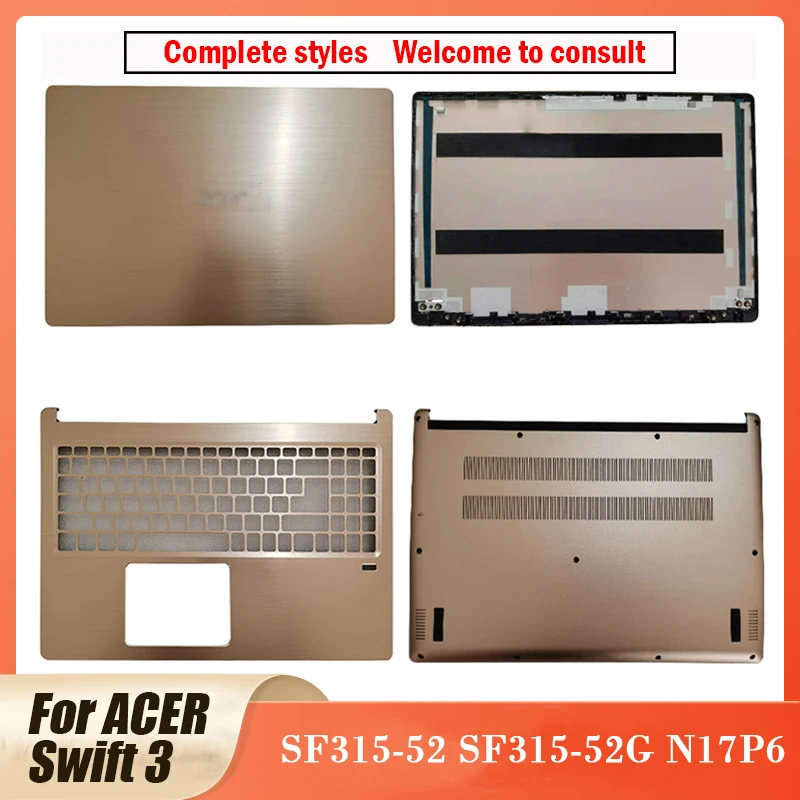 

NEW Laptop Case For Acer Swift 3 SF315-52 SF315-52G N17P6 LCD Back Cover/Palmrest Upper Top and Lower Base Case Bottom Cover