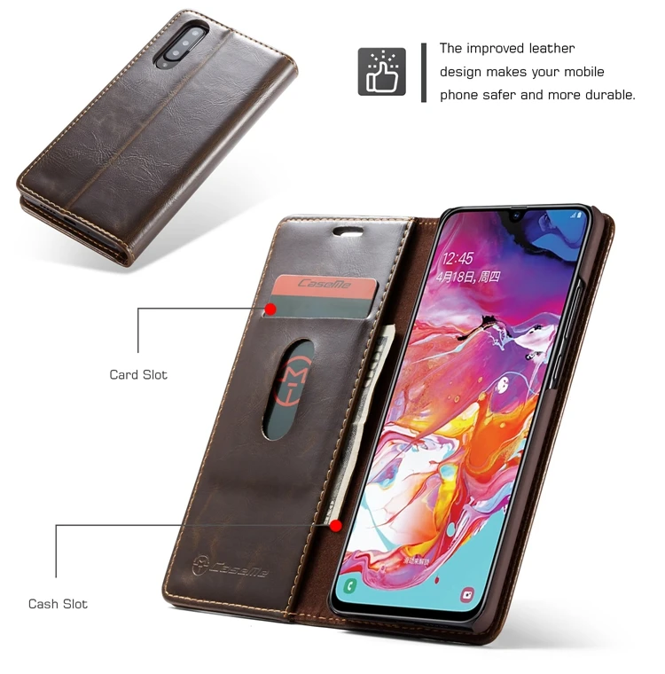Чехол для samsung Galaxy A70, чехол для 70, чехол из искусственной кожи, флип-чехол для samsung Galaxy A7 A70, чехол для телефона, Fundas