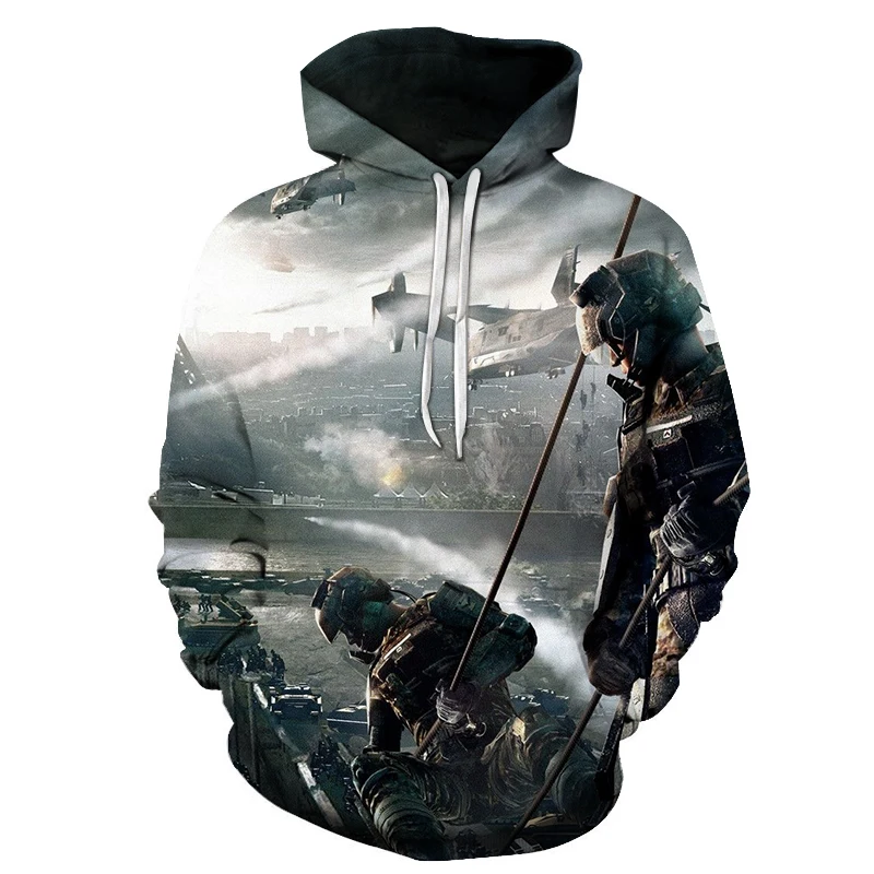 Вызов Duty Ghosts мужская повседневная толстовка с капюшоном Летающая стрельба игра уличная мода длинные толстовки Топы РАСПРОДАЖА Спортивные костюмы мужская одежда