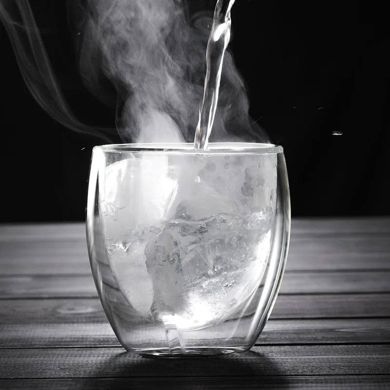 

New Heat-resistant Double Wall Glass Cup Beer Espresso Coffee Cup Set Handmade Beer Mug Tea glass Whiskey Glass Cups Drinkware