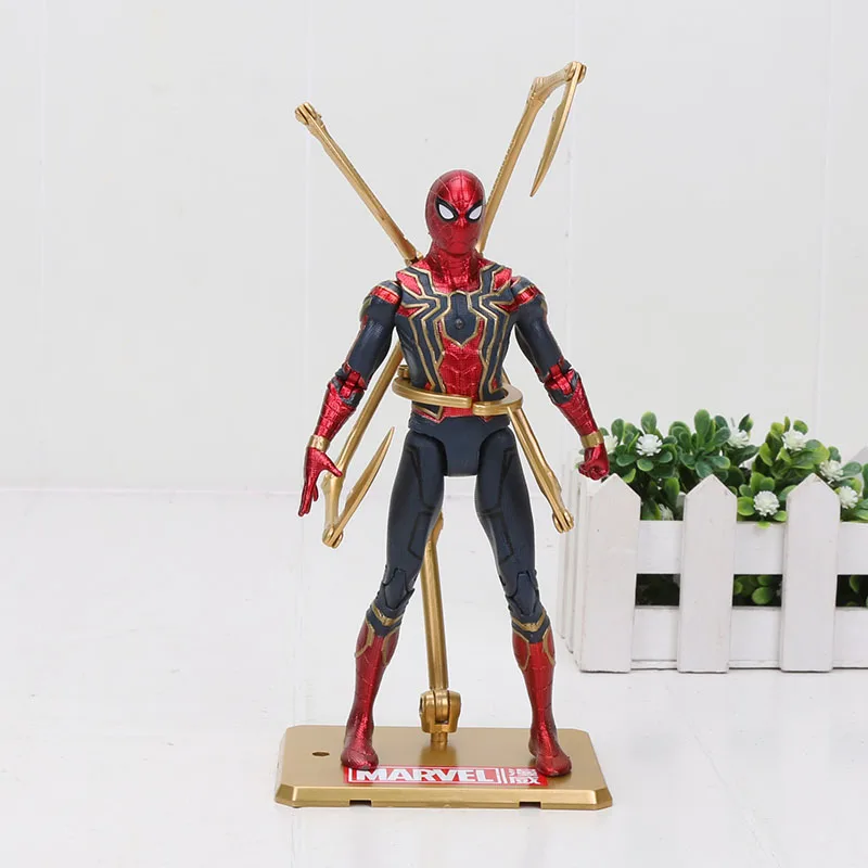 20cm oppbag Marvel, Мстители, Железный Человек-паук, Tamashii, сценические Мстители, Человек-паук, Бесконечная война, фигурка, коллекция, модель, куклы, игрушки, подарок - Цвет: 20cm oppbag