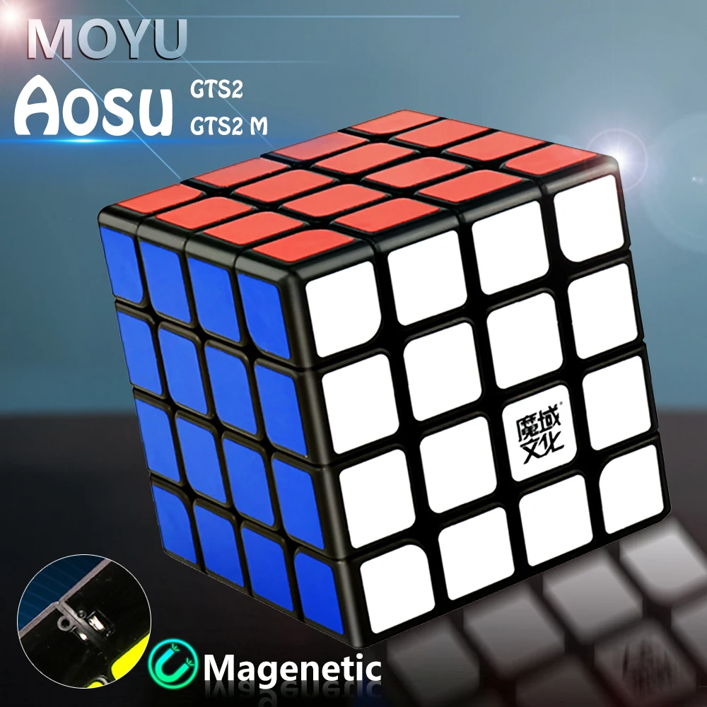 MoYu Aosu GTS2M магический Магнитный скоростной куб 4x4x4 профессиональные магниты GTS2 M 4x4
