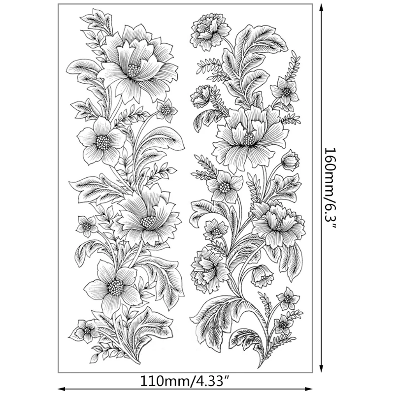 

Bouquet Silicone Clear Stamps 2021 New DIY Scrapbooking Embossing Photo Album Decor Paper Card Craft Supplies