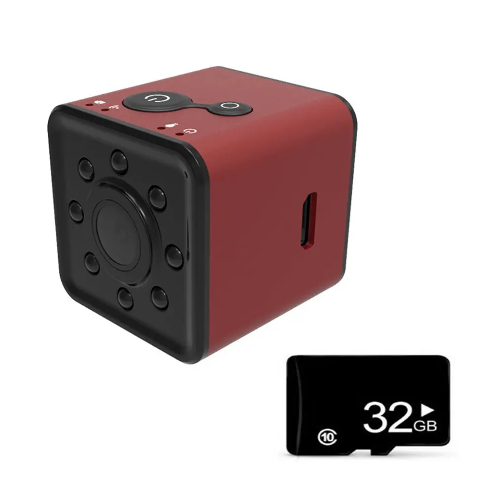 SQ13 HD wifi маленькая мини ip-камера камера 1080P видео датчик ночного видения Видеокамера микро камера s DVR регистратор движения видеокамера SQ13 - Цвет: SQ13 32GB TF Card