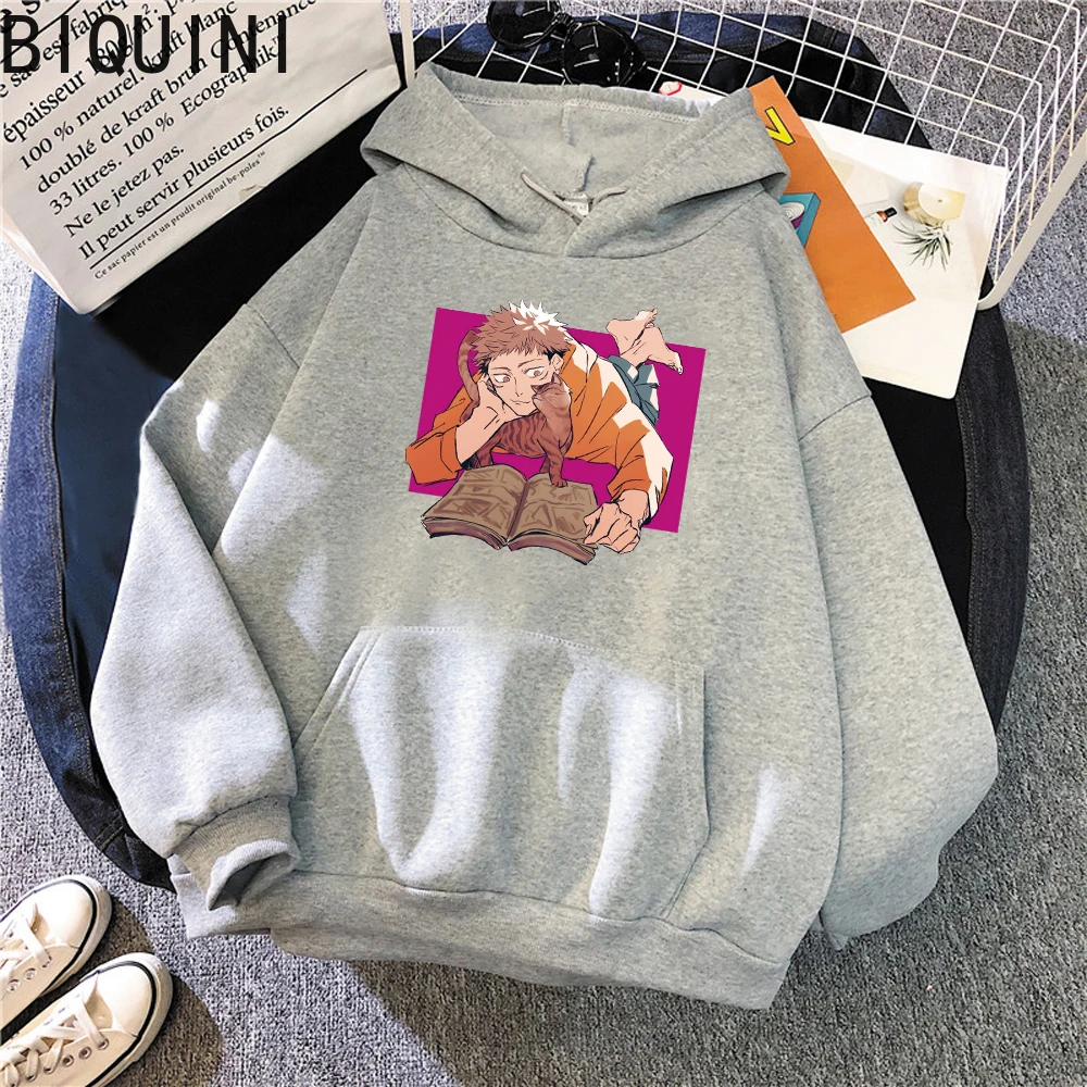 

Jujutsu Kaisen Yuji Itadori Anime Hoodie Fashion Men Pullover Casaul Haikyuu Unisex Warm Plus Size Hoodies For Teens Lounge Wear