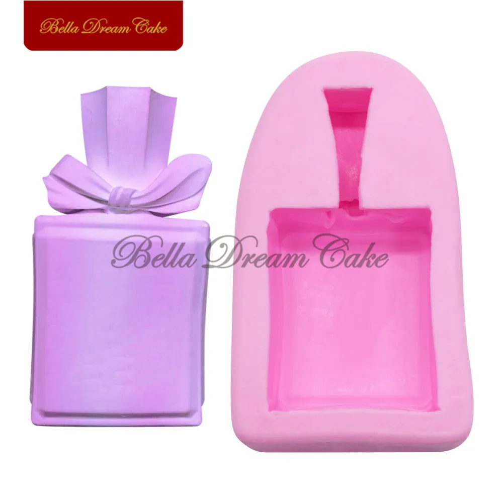 3D флакон духов силиконовая форма для помадки шоколада украшения торта своими