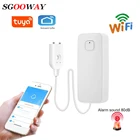 Датчик утечки воды Sgooway Tuya, Wi-Fi, 80 дБ