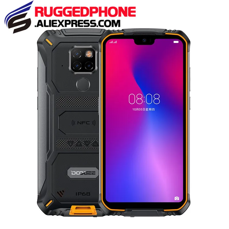 DOOGEE S68 Pro 6 ГБ + 128 Android 9 0 5 84 дюймовый мобильный телефон Helio P70 с двумя sim-картами