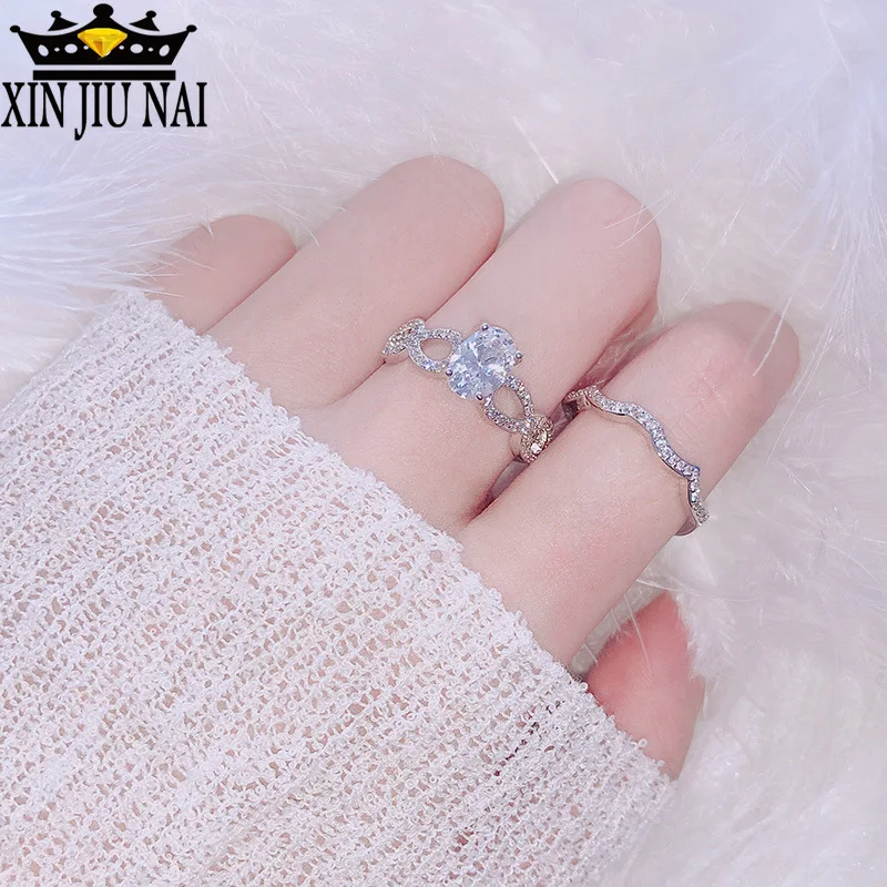 2 шт./компл. набор колец с подвеской в виде крестообразного кольца