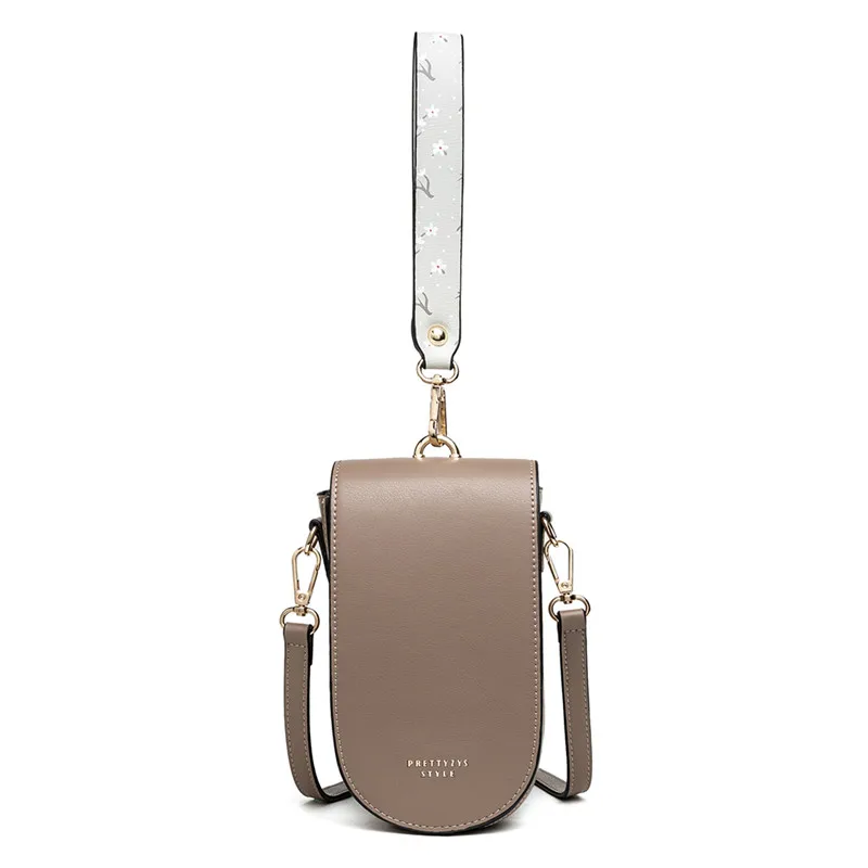 

2020 Solid Color Small Diagonal Bag Women Multi-Function Mobile Phone Package Female Cute One-Shoulder Mini Card Holder Handbag