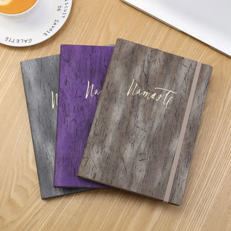 

Creativity A5 Notebook PU wood grain leather notebook Student's Diary, Office Stationery, Notebook