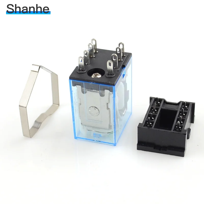 My2 светодиодный реле с подсветкой MY2NJ DPDT 8 булавки my2n мощности PCB разъем|relay with