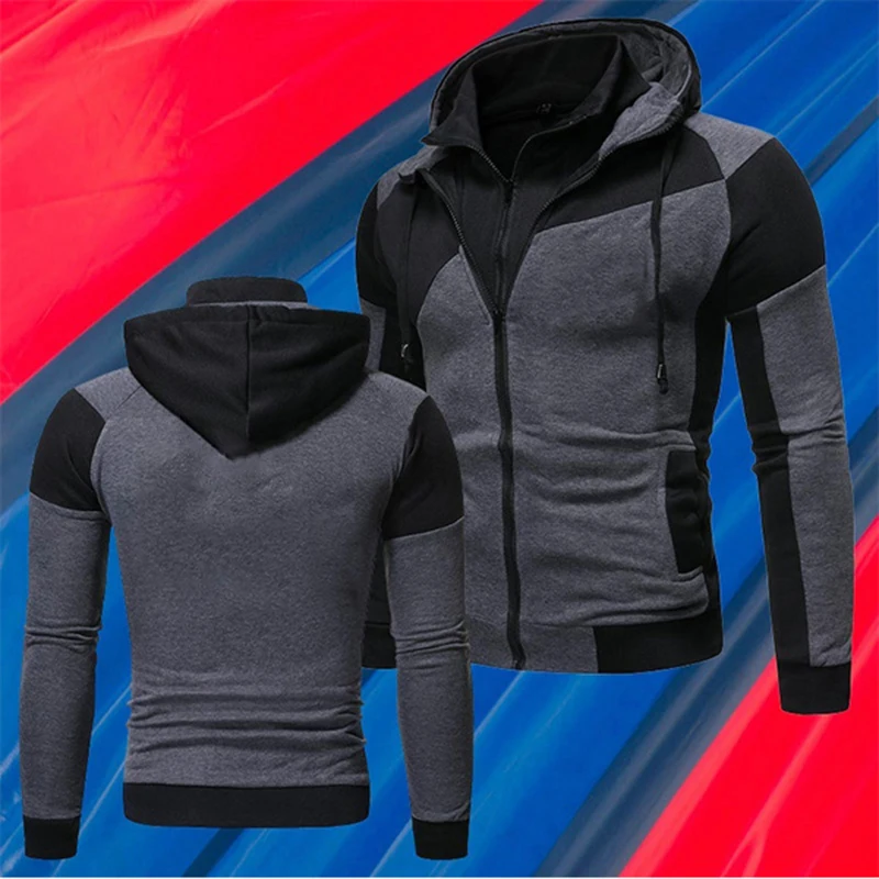 

Толстовка мужская зимняя, на молнии, теплая