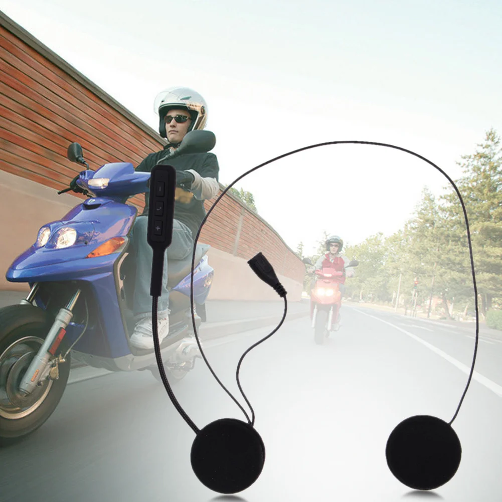 

1 Pc Motorcycle Intercom Helmet Bluetooth Headset Wireless Intercom Speaker Mic Headphones USB Charger Motorbike Accessories
