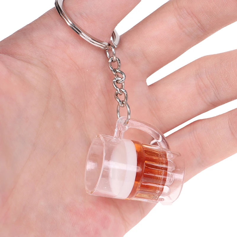 Крутые милые поделки из смолы брелок для пива унисекс женщин и мужчин имитация