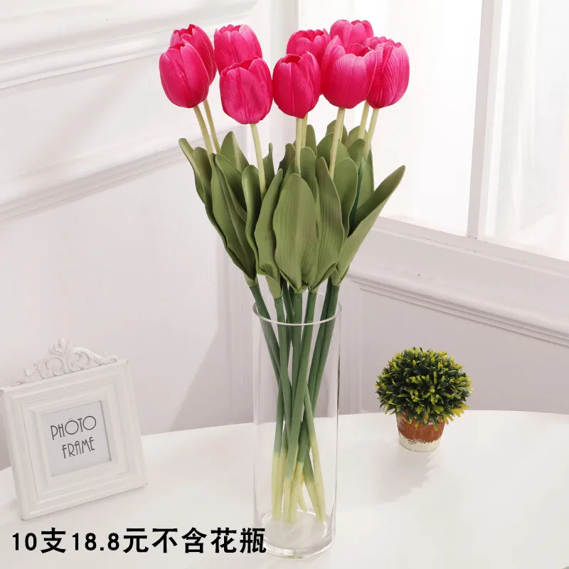 Искусственный Шелковый цветок тюльпана 10 упаковок