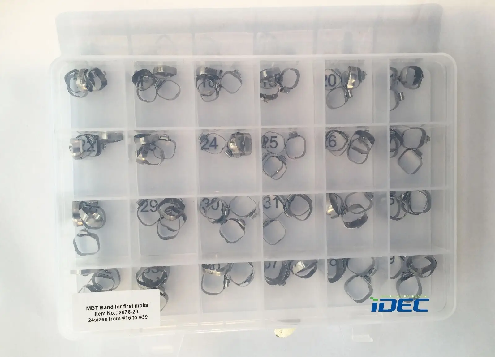 

Dental Bands Non-convertible 0.022’’ for first molar 96PCS