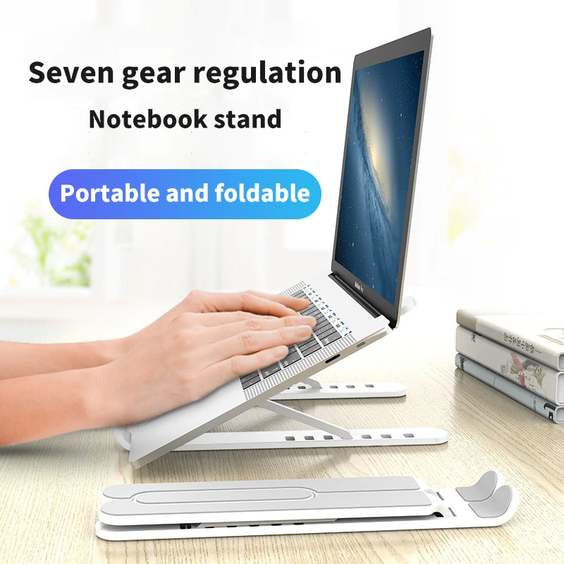portable laptop stand foldable support base notebook stand for macbook pro lapdesk pc computer laptop holder cooling pad riser free global shipping