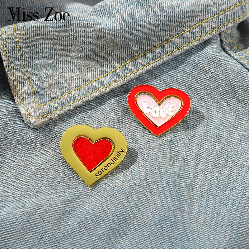 

Эмалированная заколка в виде любовной комбинации, индивидуальные парные интересные значки, украшения для подруги, праздничный подарок для ...