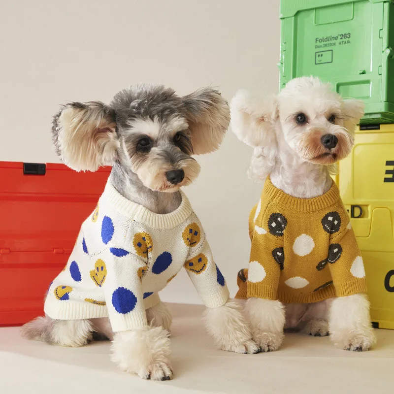 

Autumn Pet Sweater Soft Warm Puppy Jersey Cardigan Chihuahua Teddy Schnauzer Bulldog Fashion Design Pet Coat Outfit