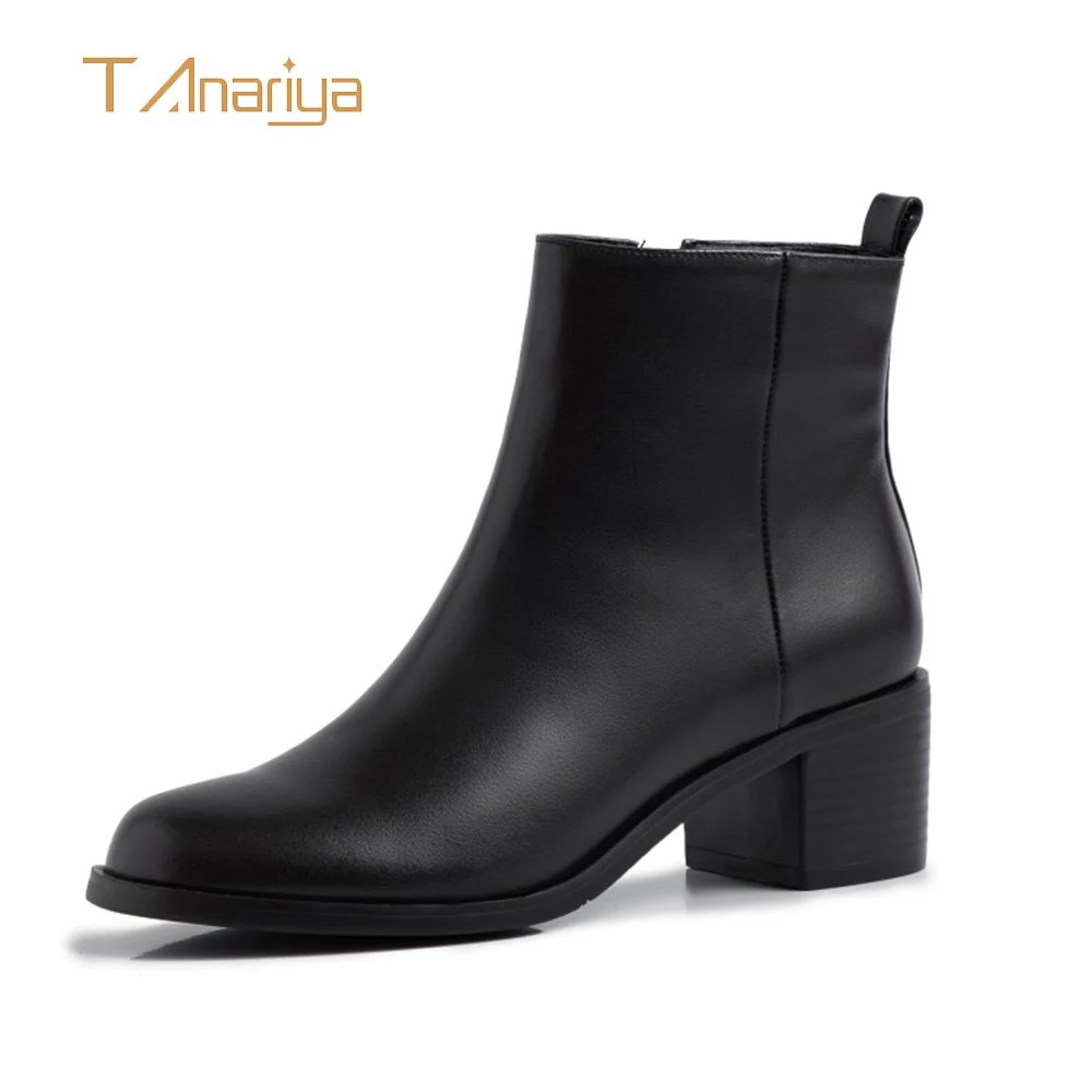 Tanariya/Новое поступление обуви женские ботинки зимние на толстом каблуке 2020 | Обувь