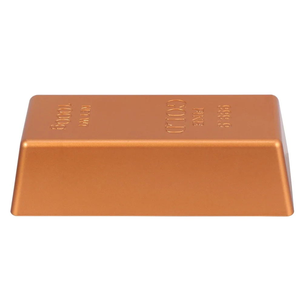 

1 Pc Simulation Silver Bar Decorative Silver Brick Silver Bar Plaything