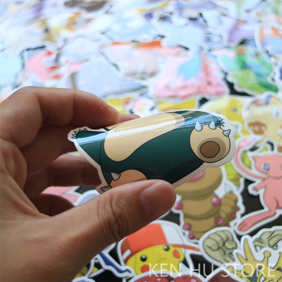 80 шт./лот 160 видов мультяшных аминовых покемонов наклеек для украшения стен