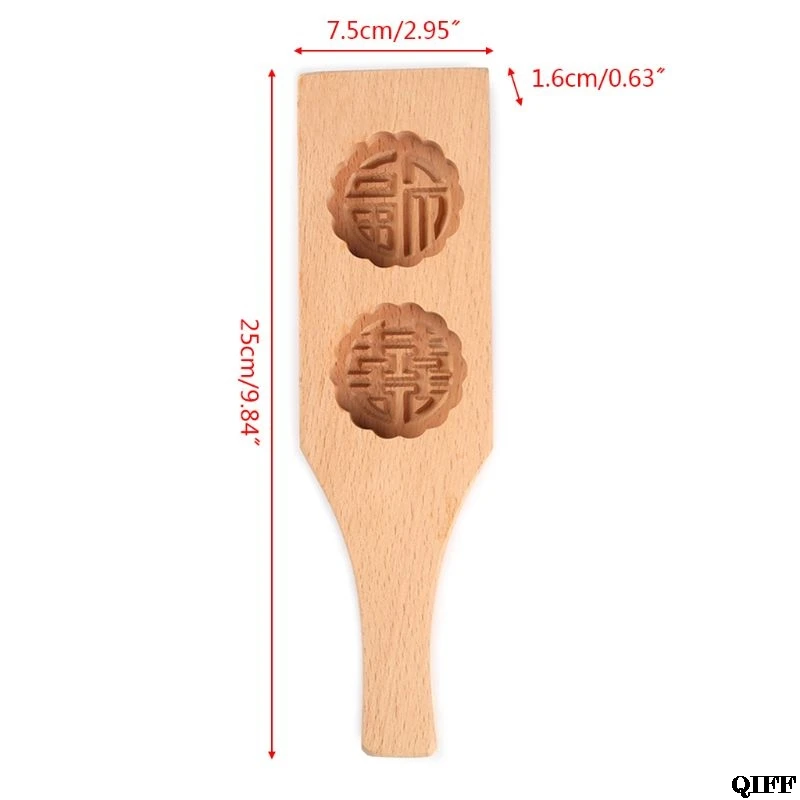 

Wood Mooncake Baking Mold Cookies 3D Flower Fish Fondant Pastry Decorating Tools