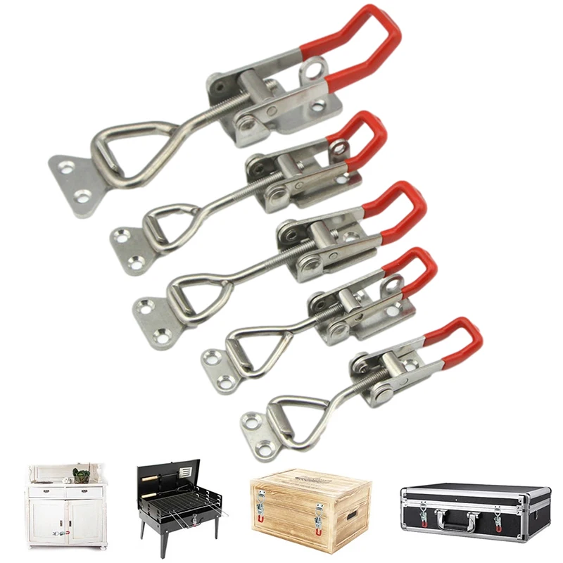 

1PC Adjustable Cabinet Box Latches Lever Handle Quick Release Toggle Latch Clamp Catch Clasp Toolbox Case Portable Hasp Hardware