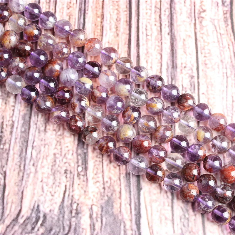 

Purple ghost Natural stone beads round beads for jewelry making Diy necklace bracelet 4/6/8/10/12 MM