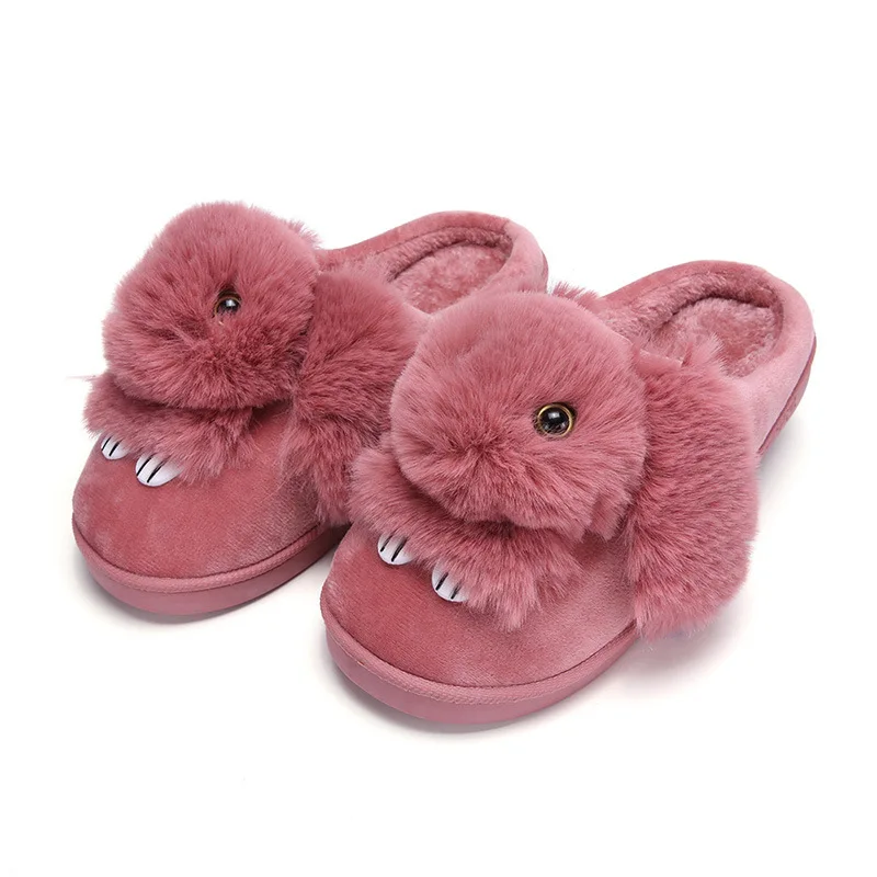 Женские повседневные тапочки с героями мультфильмов Домашние хлопковые